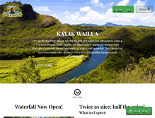 Tablet Screenshot of kayakwailua.com